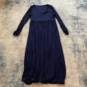 Long Knit Maternity Dress